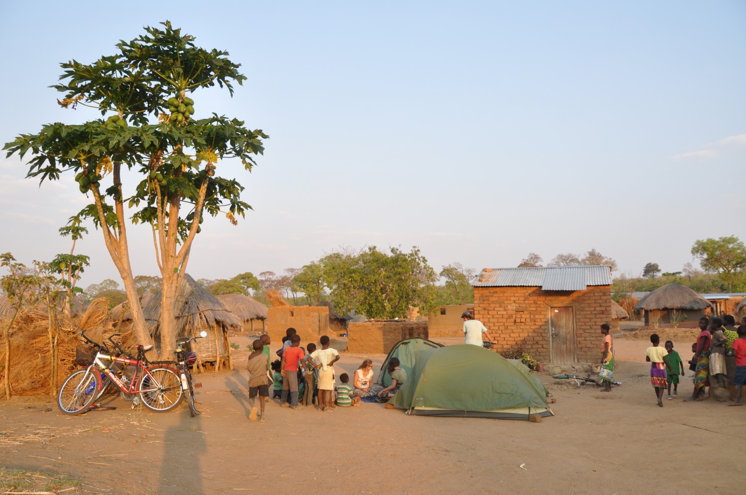 Our tents in Shisanti village