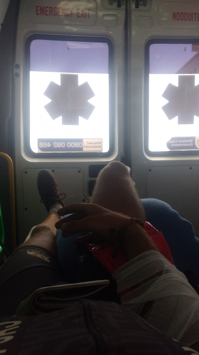 In the ambulance