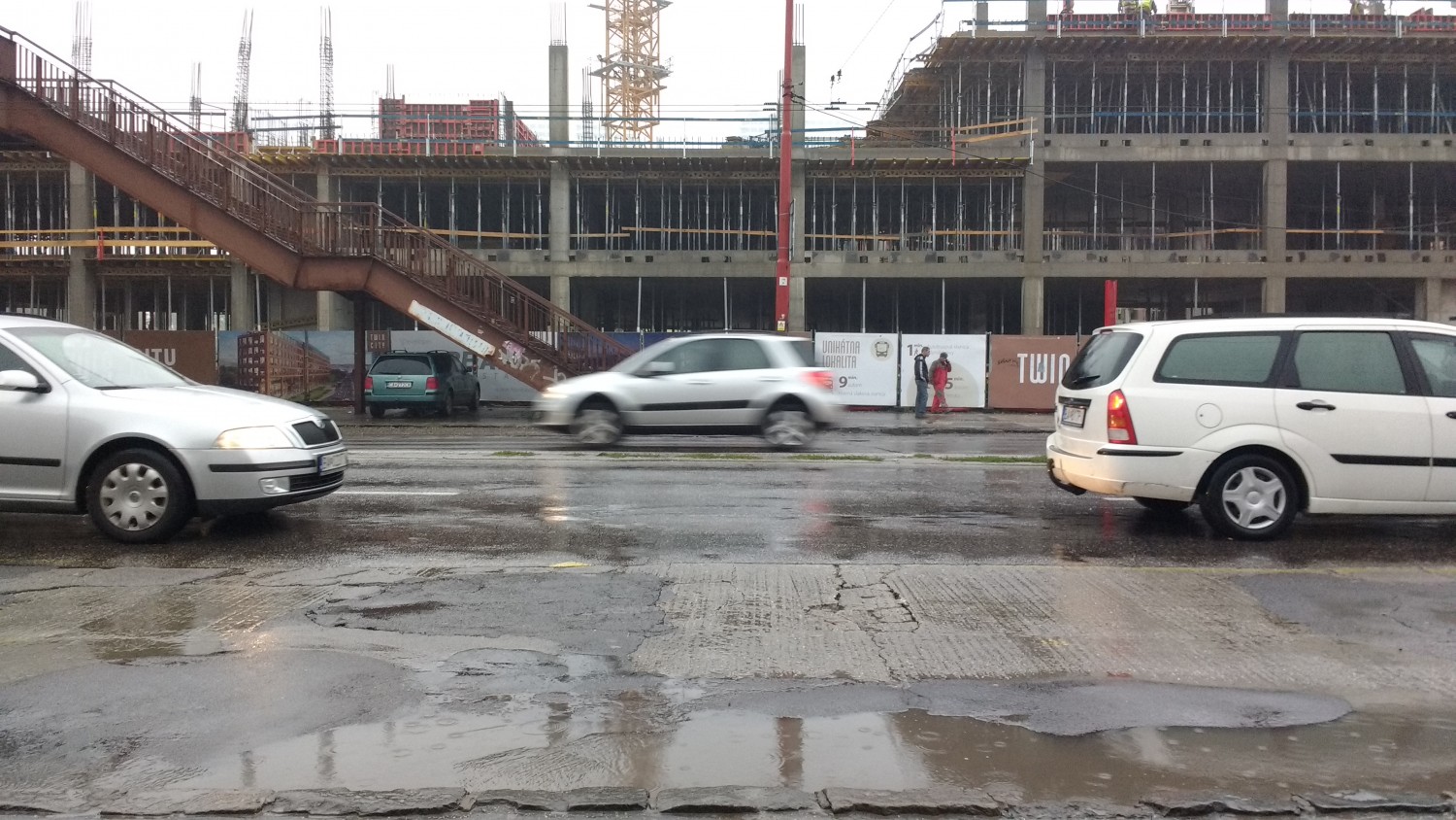 Rainy day in Bratislava