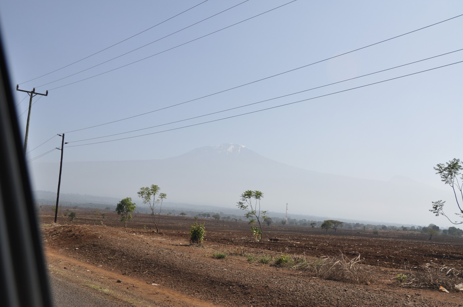 View of the Kilimanjaro from the car