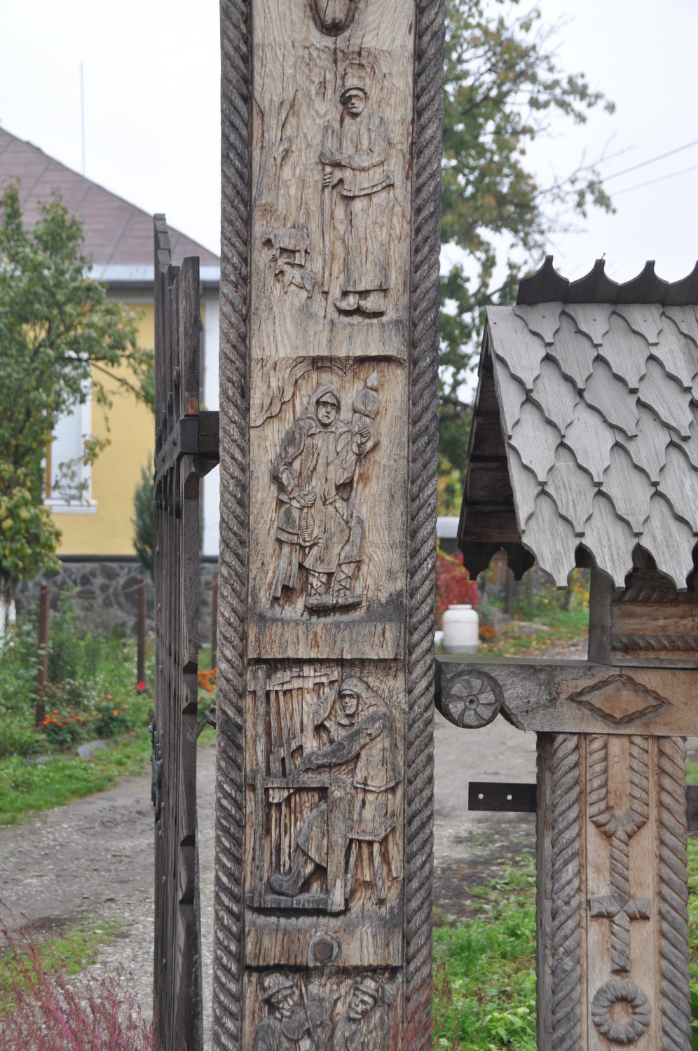 Wooden gate detail