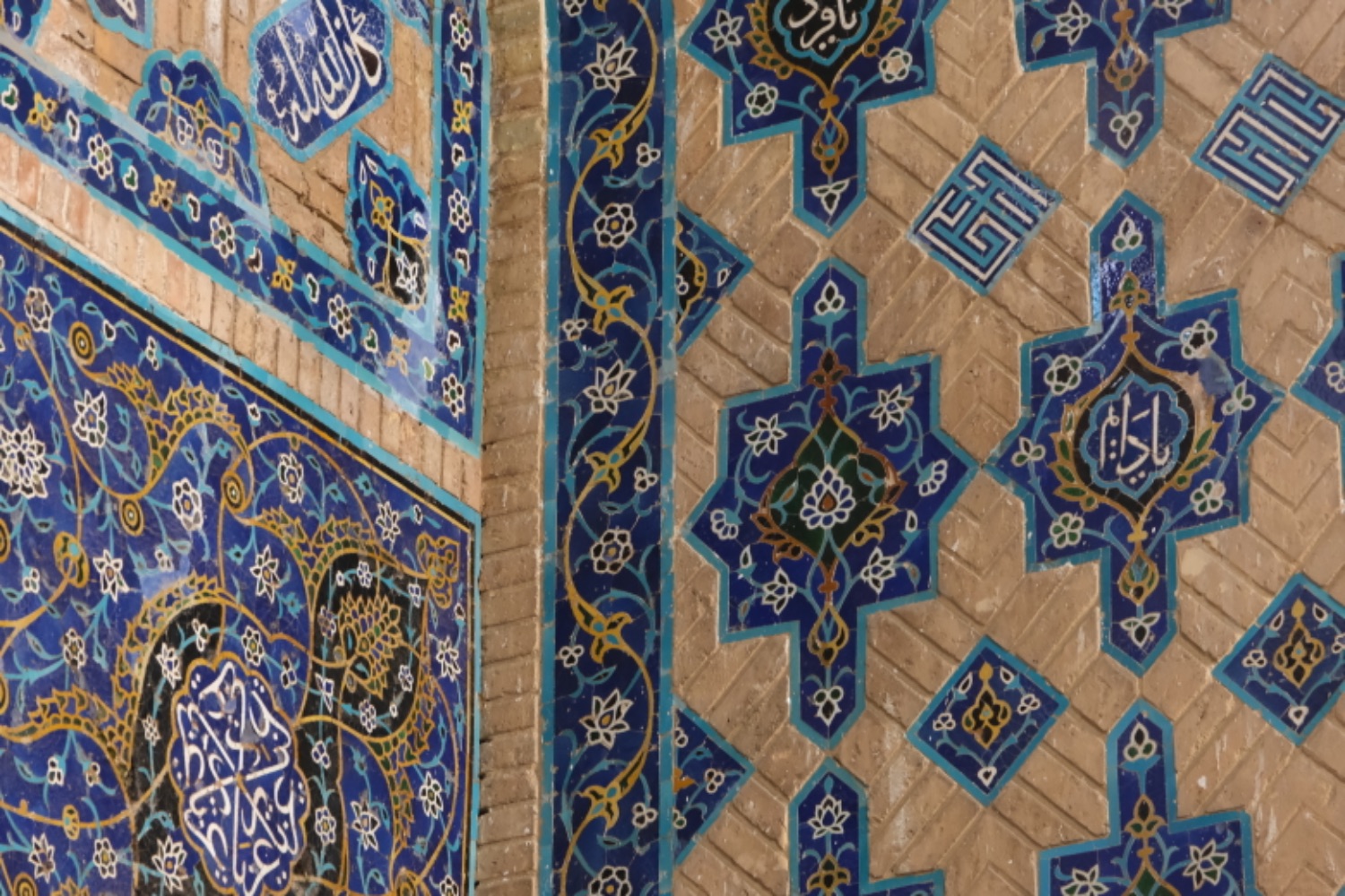 Impressive mosaics inside the Blue Mosque