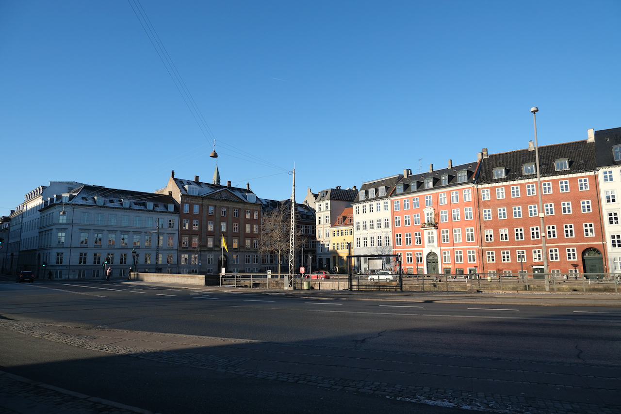Empty streets in Copenhagen