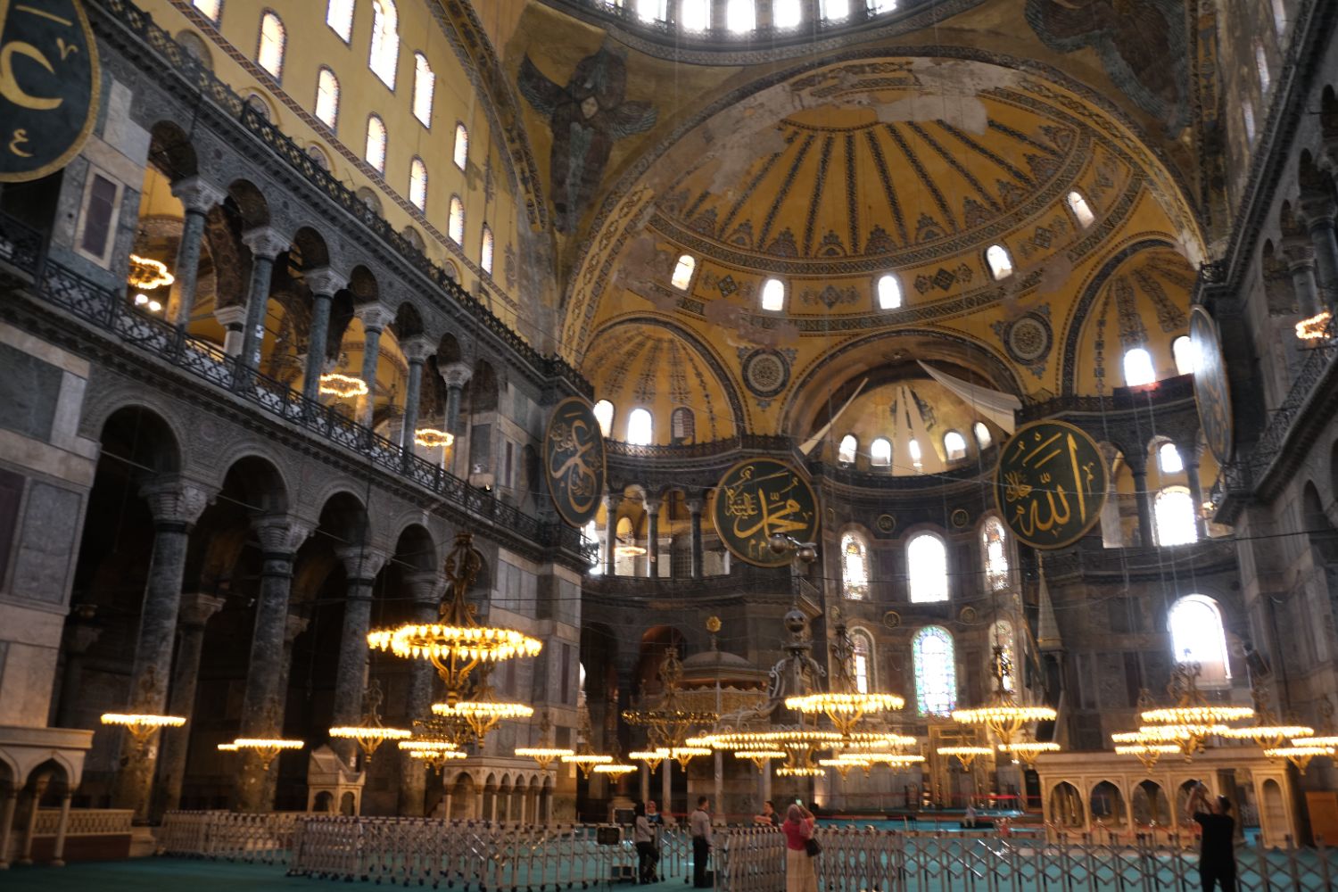Ayasofya, as one of the firsts inside