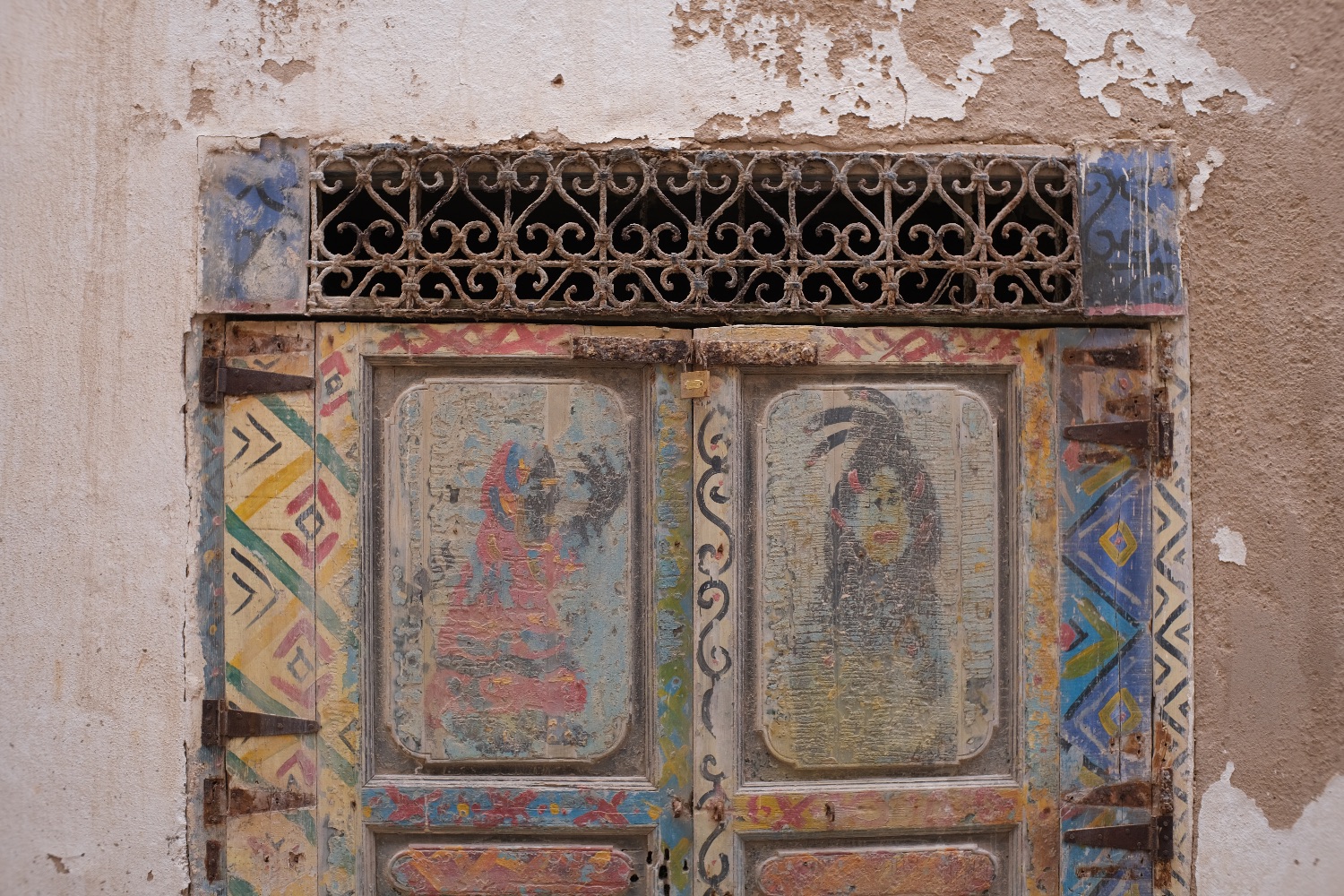 A painted door in Essaouira