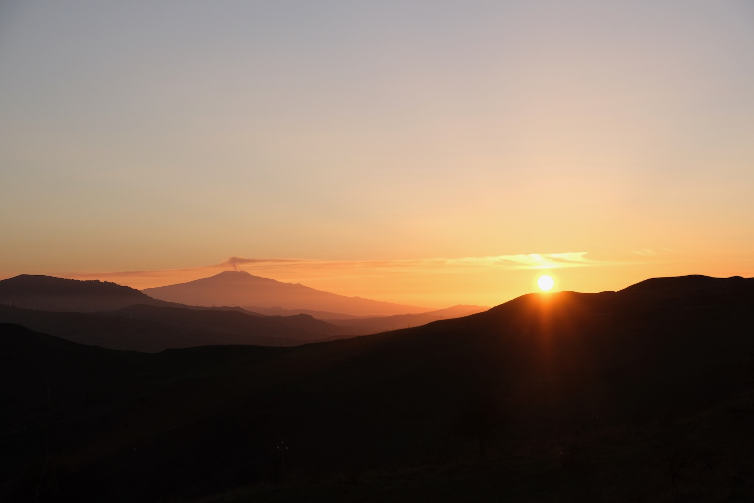 Sunrise over Etna