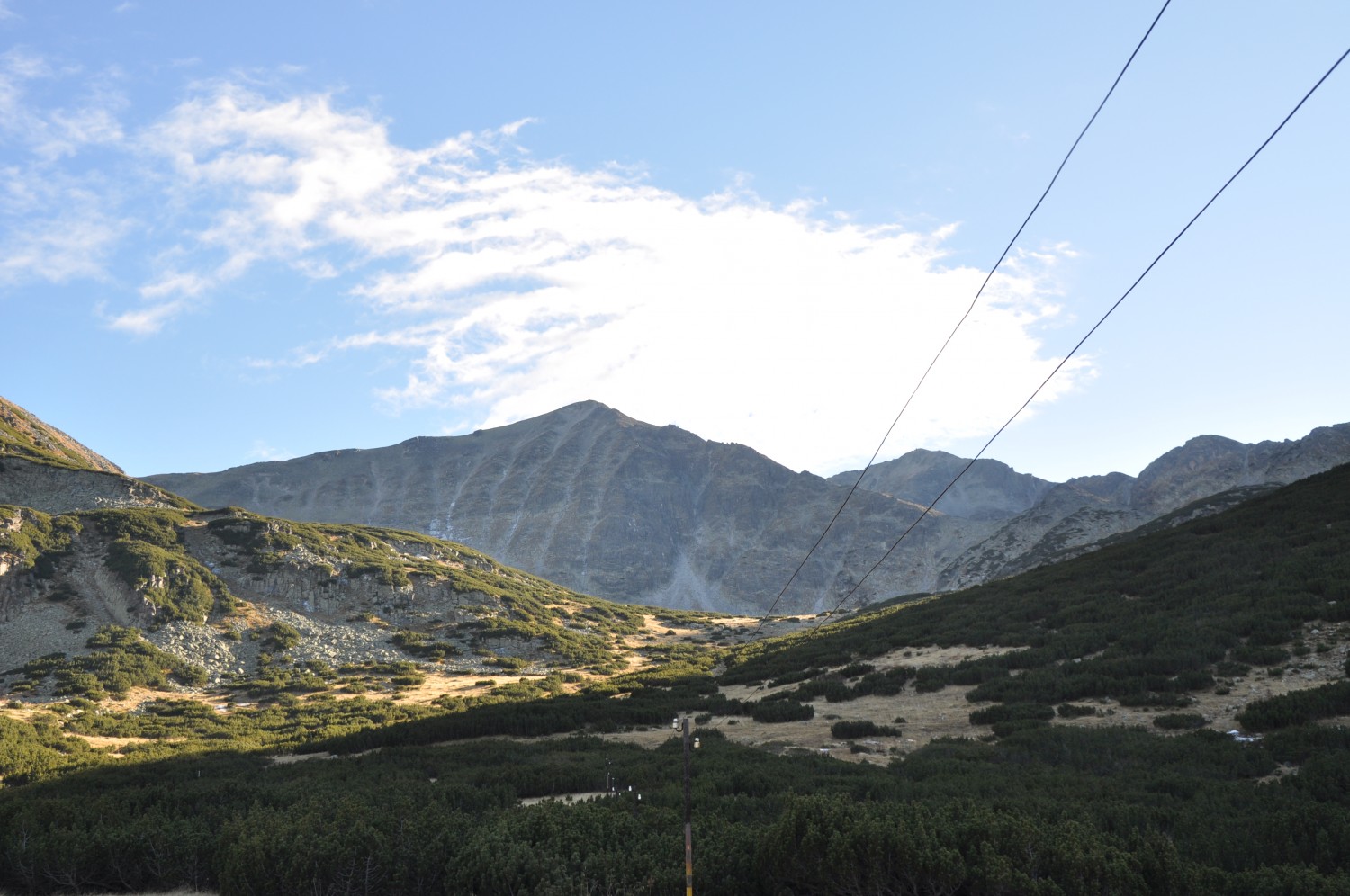 View of the Rila mountains
